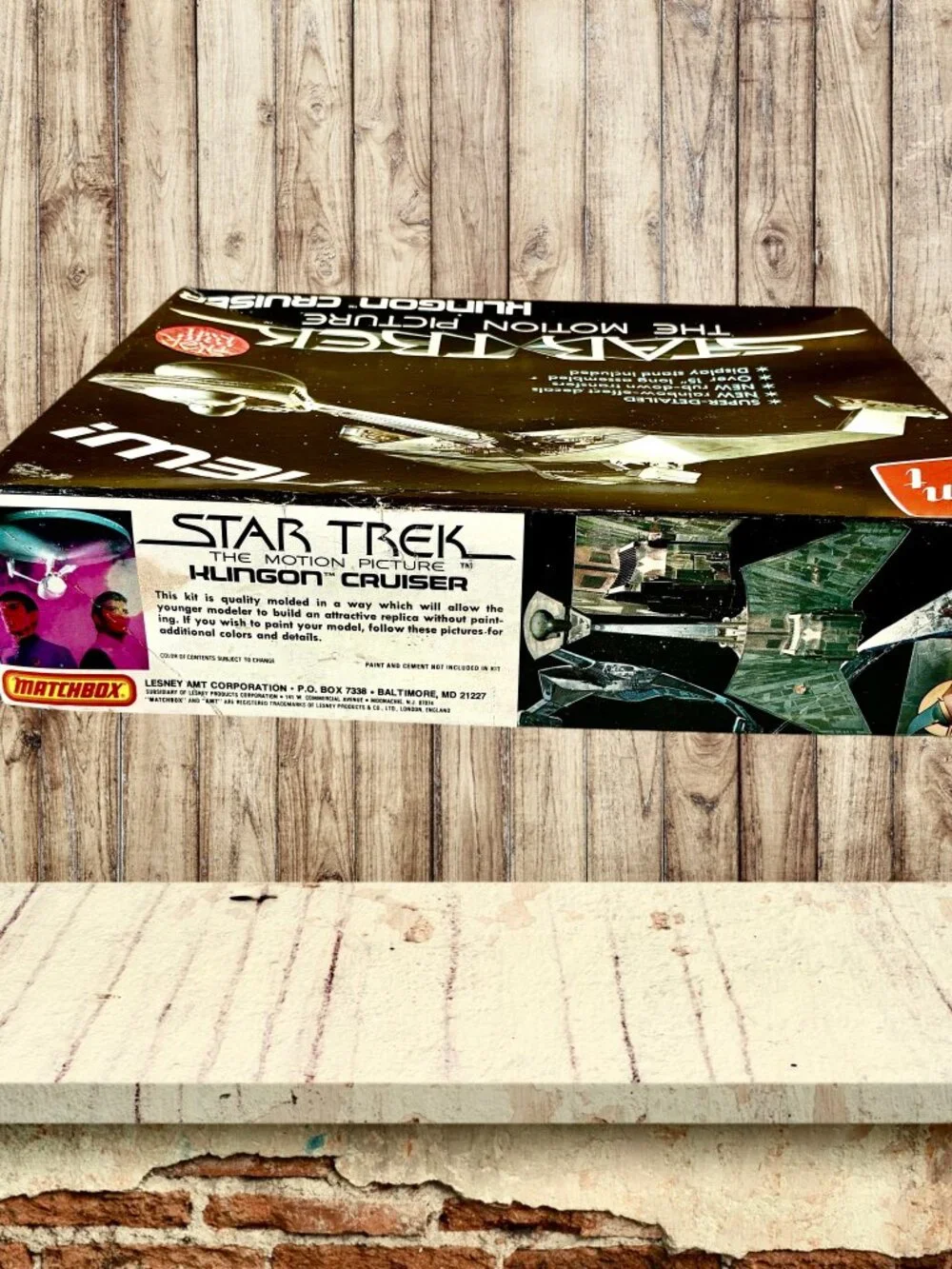 Star Trek The Motion Picture Klingon Cruiser Model Kit Vintage 1979 AMT Open Box